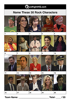 30 rock tv show characters picture trivia round