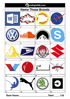 company logos name the organisation trivia table round pictures