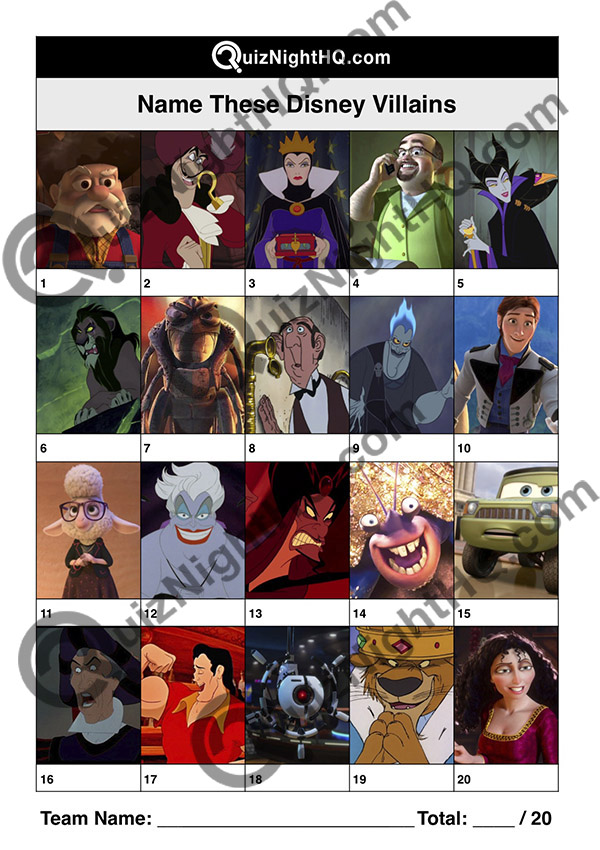 disney villain characters trivia picture round