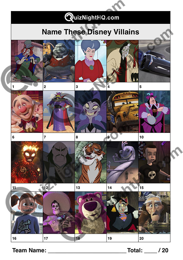 disney villain characters picture trivia round