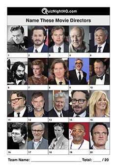 famous faces movie film directors trivia picture round