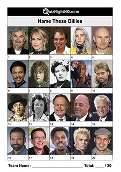 famous faces trivia round billies
