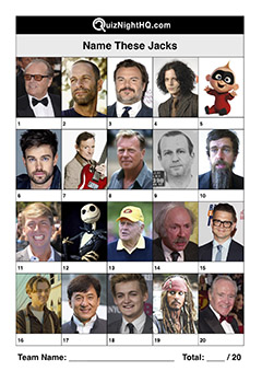 famous faces people named jack trivia picture round