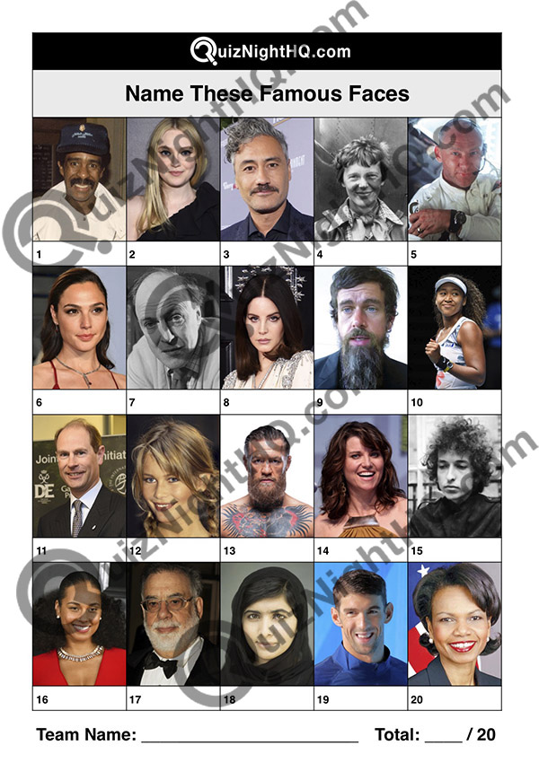 classic famous faces picture trivia round