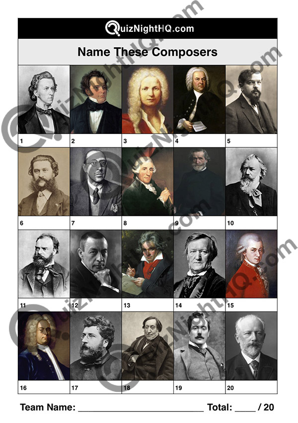 famous classical composers musician trivia quiz round
