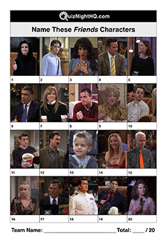 friends characters trivia question round