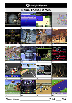 gaming screenshots trivia picture round