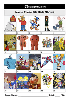 children tv shows characters trivia picture round