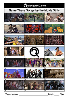 film screenshots trivia picture round musical song