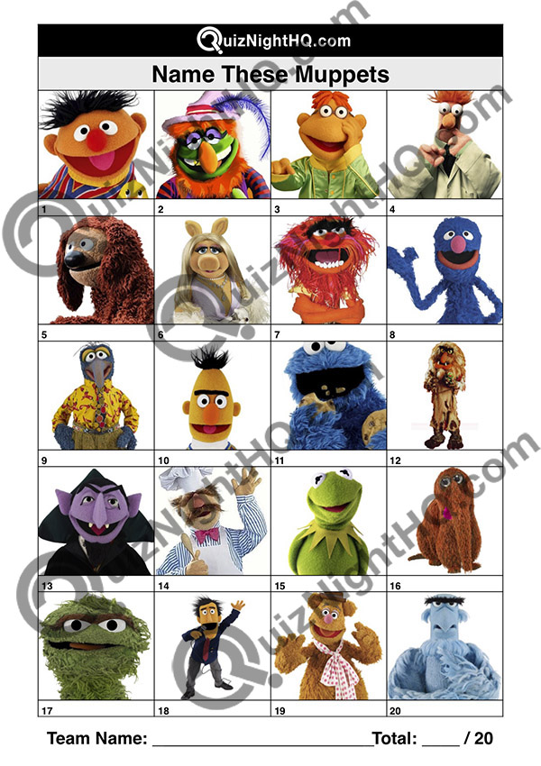 kids muppets picture trivia round