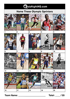 olympic champion sprinters famous faces trivia picture round