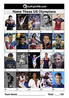 us american usa olympic atheletes famous faces trivia picture quiz