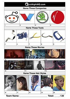 hair logos tools films trivia picture round