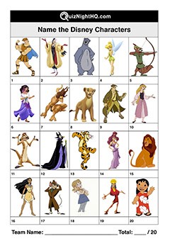 Disney Characters 001