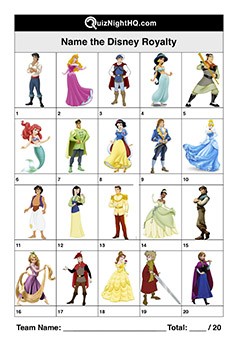 Disney Characters 002 - Royalty
